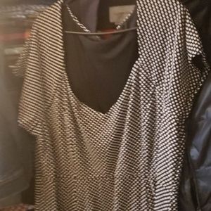 Black white dress